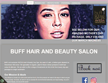 Tablet Screenshot of buffhairandbeauty.com